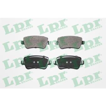 Jeu de 4 plaquettes de frein arrière LPR OEM 77364168 Jeu de 4 plaquettes de frein arrière LPR OEM 77364168