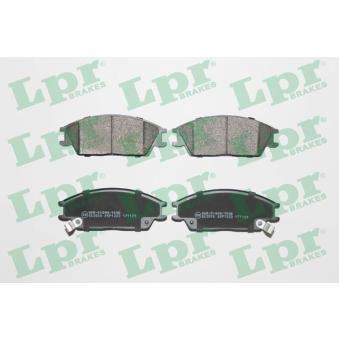 Jeu de 4 plaquettes de frein avant LPR 05P1222 pour BMW Série 1 1.1 - 63cv