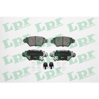 Jeu de 4 plaquettes de frein arrière LPR 05P1227 pour PORSCHE 912 1.7 CDTI - 100cv