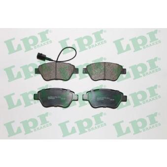 Jeu de 4 plaquettes de frein avant LPR 05P1264 pour FIAT GRANDE PUNTO 1.4 - 77cv