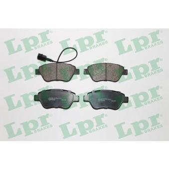Jeu de 4 plaquettes de frein avant LPR 05P1266 pour FIAT GRANDE PUNTO 1.4 - 77cv