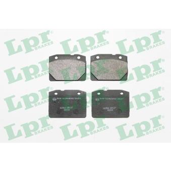 Jeu de 4 plaquettes de frein avant LPR OEM 21013501089