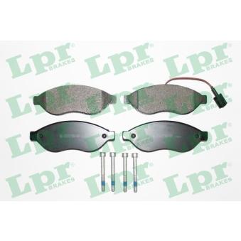 Jeu de 4 plaquettes de frein avant LPR [05P1287]