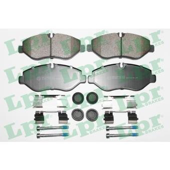 Jeu de 4 plaquettes de frein avant LPR 05P1297 pour IVECO DAILY 35C14 V. 35C14 V/P. 35S14 V. 35S14 V/P - 140cv