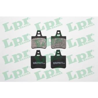 Jeu de 4 plaquettes de frein arrière LPR [05P133]