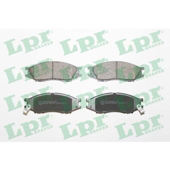 Jeu de 4 plaquettes de frein avant LPR 05P1346 pour NISSAN ALMERA 2.2 DCI - 136cv
