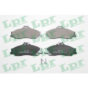 Jeu de 4 plaquettes de frein avant LPR OEM 4509599