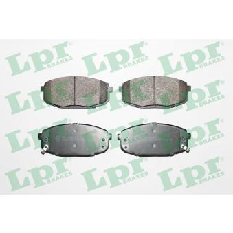 Jeu de 4 plaquettes de frein avant LPR 05P1375 pour PEUGEOT 508 1.4 - 105cv