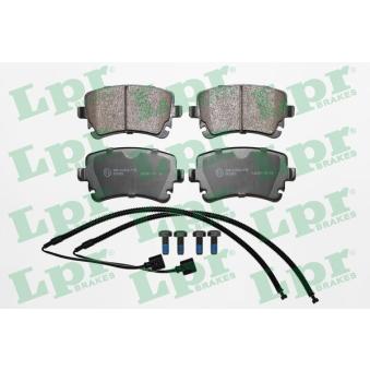 Jeu de 4 plaquettes de frein arrière LPR OEM 3D0698451 Jeu de 4 plaquettes de frein arrière LPR OEM 3D0698451