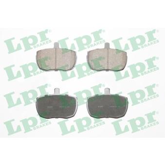 Jeu de 4 plaquettes de frein avant LPR OEM 6567002