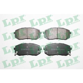 Jeu de 4 plaquettes de frein avant LPR 05P1415 pour VOLKSWAGEN TRANSPORTER - COMBI 2.0 traction intégrale - 163cv
