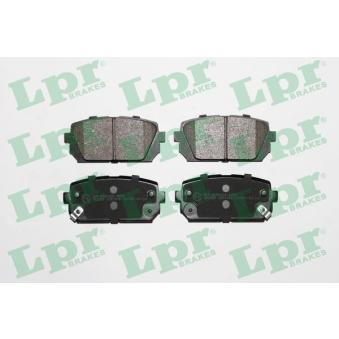 Jeu de 4 plaquettes de frein arrière LPR OEM 583021DE00