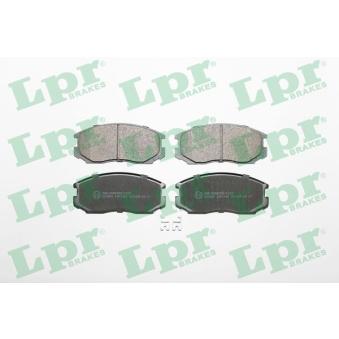 Jeu de 4 plaquettes de frein avant LPR OEM MB950554 Jeu de 4 plaquettes de frein avant LPR OEM MB950554