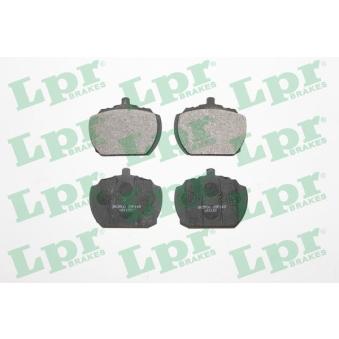 Jeu de 4 plaquettes de frein avant LPR OEM 513083