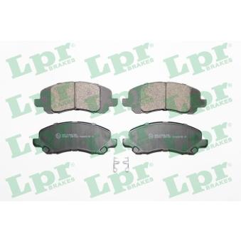 Jeu de 4 plaquettes de frein avant LPR 05P1430 pour JEEP COMPASS 2.0 - 156cv