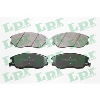 Jeu de 4 plaquettes de frein avant LPR OEM 581013FA10