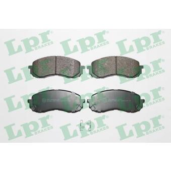 Jeu de 4 plaquettes de frein avant LPR 05P1454 pour SUBARU IMPREZA 1.6 AWD - 95cv