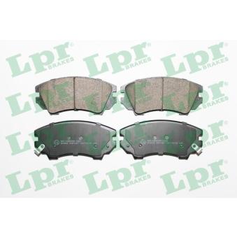 Jeu de 4 plaquettes de frein avant LPR 05P1467 pour JAGUAR XF 2.0 CDTI - 110cv