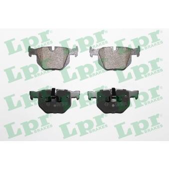 Jeu de 4 plaquettes de frein arrière LPR OEM 34216775678