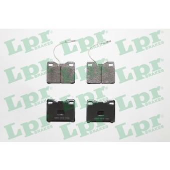 Jeu de 4 plaquettes de frein avant LPR OEM 424870