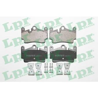 Jeu de 4 plaquettes de frein arrière LPR OEM 7L5698451