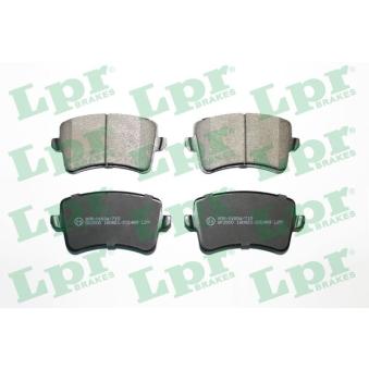 Jeu de 4 plaquettes de frein arrière LPR 05P1489 pour PORSCHE CAYMAN 2.0 TFSI - 180cv