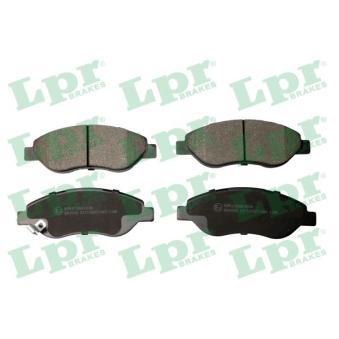 Jeu de 4 plaquettes de frein avant LPR 05P1490 pour OPEL CORSA 1.7 CDTI - 130cv
