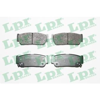 Jeu de 4 plaquettes de frein arrière LPR OEM 583023EU00 Jeu de 4 plaquettes de frein arrière LPR OEM 583023EU00