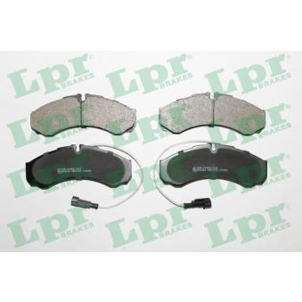 Jeu de 4 plaquettes de frein arrière LPR OEM 5001868609