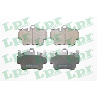 Jeu de 4 plaquettes de frein avant LPR OEM 99735193906