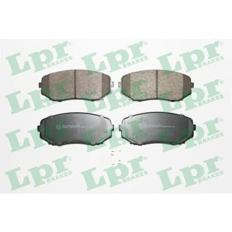 Jeu de 4 plaquettes de frein avant LPR 05P1573 pour MAZDA CX-9 3.5 - 263cv