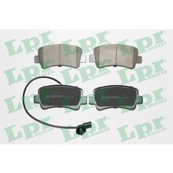 Jeu de 4 plaquettes de frein arrière LPR 05P1578 pour SEAT IBIZA dCi 150 [RWD] - 150cv