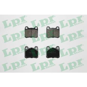 Jeu de 4 plaquettes de frein arrière LPR [05P158]