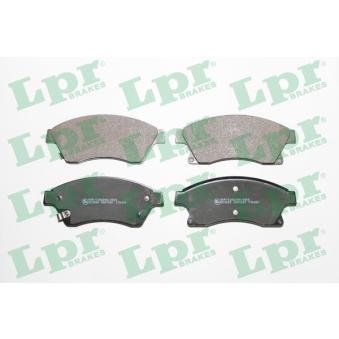 Jeu de 4 plaquettes de frein avant LPR OEM 13356286