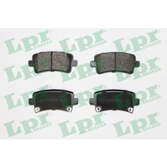 Jeu de 4 plaquettes de frein arrière LPR 05P1584 pour TOYOTA YARIS 2.0 TTiD XWD - 190cv