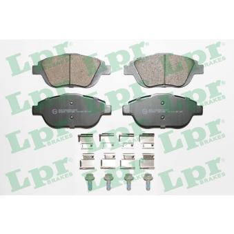 Jeu de 4 plaquettes de frein avant LPR OEM 161140580