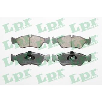 Jeu de 4 plaquettes de frein arrière LPR OEM 0044202720