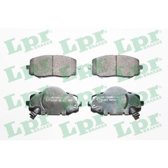Jeu de 4 plaquettes de frein avant LPR [05P1633]