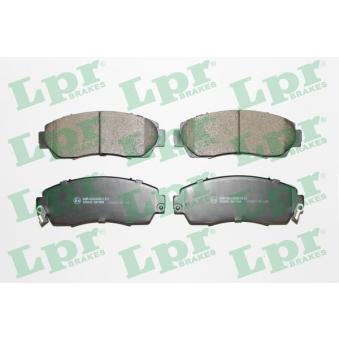 Jeu de 4 plaquettes de frein avant LPR OEM 45022TP6A00