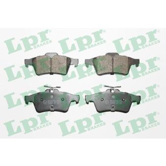 Jeu de 4 plaquettes de frein arrière LPR 05P1637 pour FORD S-MAX 1.8 - 110cv