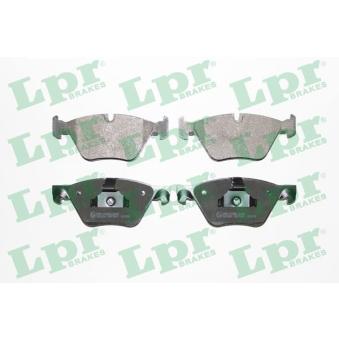 Jeu de 4 plaquettes de frein avant LPR OEM 34116858047