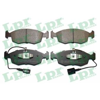 Jeu de 4 plaquettes de frein avant LPR 05P1653 pour FIAT GRANDE PUNTO 1.4 - 77cv