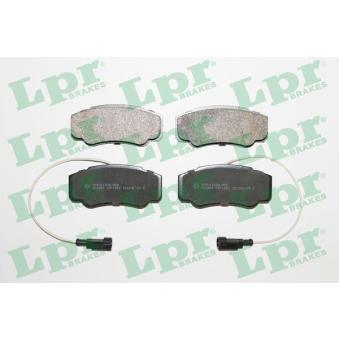 Jeu de 4 plaquettes de frein arrière LPR [05P1662]