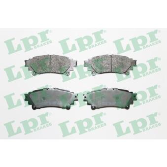 Jeu de 4 plaquettes de frein arrière LPR OEM 0446647071