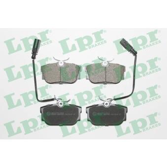 Jeu de 4 plaquettes de frein arrière LPR 05P1699 pour VOLKSWAGEN SHARAN 2.8 V6 24V - 204cv