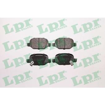 Jeu de 4 plaquettes de frein arrière LPR [05P1724]
