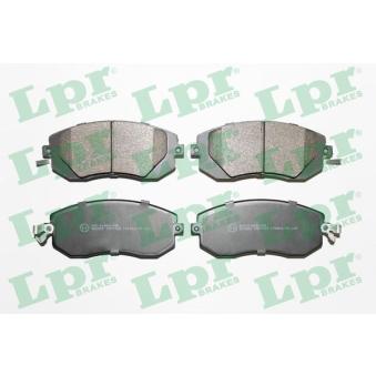 Jeu de 4 plaquettes de frein avant LPR OEM 26296SC010