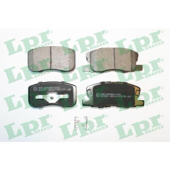 Jeu de 4 plaquettes de frein avant LPR [05P1733]