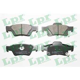 Jeu de 4 plaquettes de frein arrière LPR [05P1737]