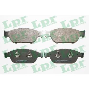 Jeu de 4 plaquettes de frein avant LPR OEM 4G0698151B